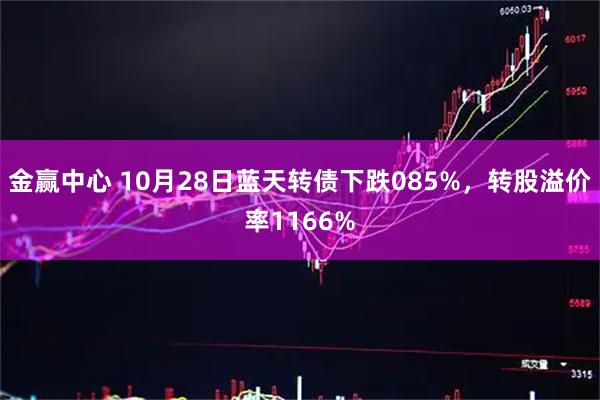 金赢中心 10月28日蓝天转债下跌085%，转股溢价率1166%